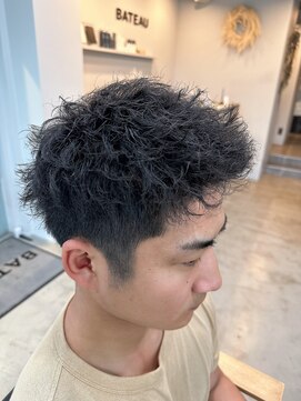 バトー バイ トリコ 船橋北口店(BATEAU by tricot) メンズショート × ツイストパーマ