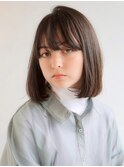 イメチェン/ホワイトブロンド/外ハネボブ/ワイドバング/表参道