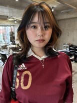 ナループロア ルームー(Nalu pu loa ROOMOO)&nbsp;レイヤーカット/デザインカラー/暖色カラー