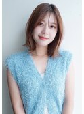 シースルーバングと大人のくびれボブ*白髪染め*30代40代50代