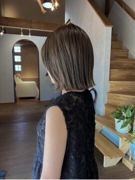 サロンエフ(salon f) くすみグレージュカラー