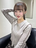 クレム 博多駅店(ChLem)&nbsp;顔まわりレイヤー 艶カラー 暗髪 韓国風 髪質改善 福岡美容室