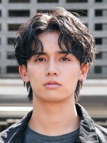 フィフス 原宿(fifth)&nbsp;渋谷ルーズパーマ縦落ちスパイラルパーマダークブラウンマッシュ