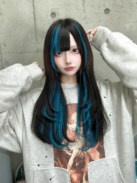 インク 渋谷(INK.) イメチェンヘアスタイルアンブレラカラーピンクベージュ