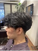 毛流れセンターパート
