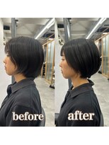 ヘアサロン ドットプラス 町田店(dot. plus) ワンホンレイヤー/ミルクティーブロンド/ダークブルー/町田