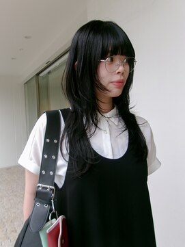 チクロヘアー(Ticro hair) @nkkn15 透けブラック/レイヤーカット