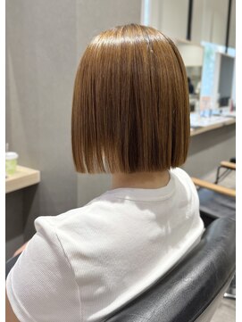 シャルムドゥグランシー(CHARME de granci.) 切りっぱなしボブ×髪質改善ストレート