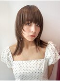ダークパープル/夏/ダウンバング/レイヤーカット［銀座］
