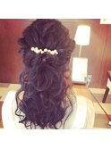 ダウンヘアーアレンジ
