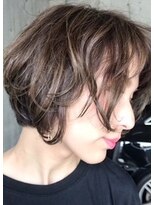 オプスヘアー 西新店(OPS HAIR) OPS 西新　日高美由貴　ハイライト　ショートボブ