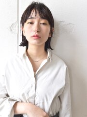 「Fier 2019 S/S」黒髪ボブ