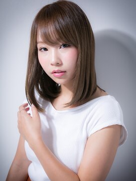 カバーヘア ブリス 戸田公園西口店(COVER HAIR bliss) 大人可愛い♪斜めバングのナチュラルボブw戸田公園20代30代40代