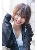 AUSTIN☆外ハネボブアッシュブラウンネオウルフツイストパーマ