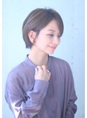 大人丸いショート【掛川　美容室　ショート】