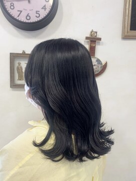 ランプ ヘアー(lamp hair) ブルーブラック/lamp 清水