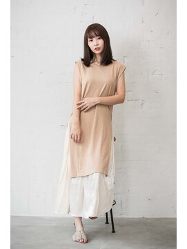 カリン 横浜店(carin) 【carin横浜】暗めカラー/大人ガーリー/鎖骨ミディアム/艶カラー