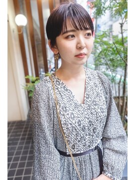 ユートゥイーズ つくば(U too e's) 《Utoo e's つくば美容室 》秋のワイドバングショート