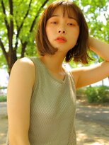 ソヨン さいたま新都心店(SOYON)&nbsp;ミルクベージュ シースルーバング ミニボブ