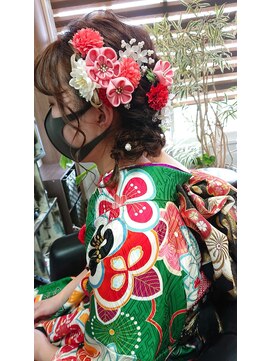 ヘアメイクライン(hair make LINE) 成人式ヘアアレンジ