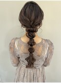 編みおろしヘアセット☆
