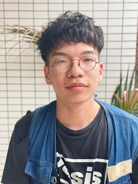 スウェル 船橋店(Swell) ハイライト/マッシュパーマ/束感/波巻き/メンズ