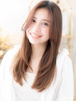 カバーヘア ブリス 戸田公園西口店(COVER HAIR bliss)&nbsp;大人かわいいかきあげ前髪レイヤーロングa戸田公園20代30代40代