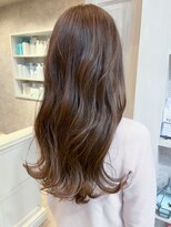 キャアリー(Caary)&nbsp;福山人気韓国風ロングヘア巻き髪10代20代ミルクティーベージュ