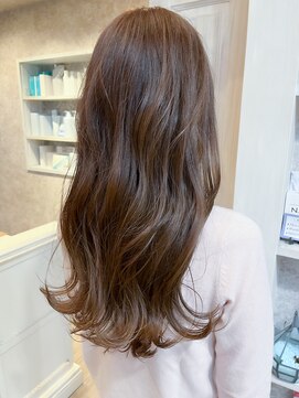 キャアリー(Caary) 福山人気韓国風ロングヘア巻き髪10代20代ミルクティーベージュ