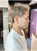 【スパイキーショート】マーブ/イルミナカラー/白髪ぼかし/韓国
