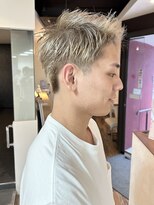 ジールヤマグチ 朝霧駅前店 【スパイキーショート】マーブ/イルミナカラー/白髪ぼかし/韓国