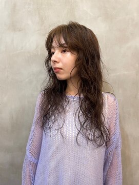 テテコケット(tete coquette) 【若松 詩季】ロングパーマ/ブリーチなしカラー