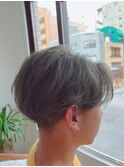 《FRAMEporto》シルバーカラー×センターパート