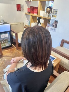 リシェールグリーン 越谷花田店(RICHAIR GREEN) 前髪/アンブレラカラー/こなれミディ/イメチェン/ウェーブパーマ