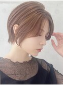 say.田代ショートボブ黒髪ボブウルフネビージュ小顔ワンレン韓国