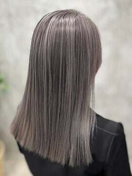 オルズ 渋谷(ALLZ) グレーケアブリーチハイトーンカラー髪質改善トリートメント