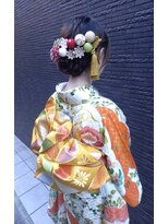 ヘアー グリーン(hair green) 振袖帯結び