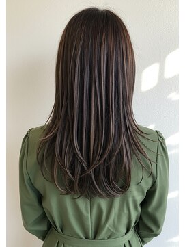 アントワープトーキョー(antwerp TOKYO) 30代/40代/50代/ロングレイヤー/ハイライト/カーキベージュ