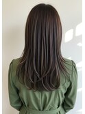30代/40代/50代/ロングレイヤー/ハイライト/カーキベージュ