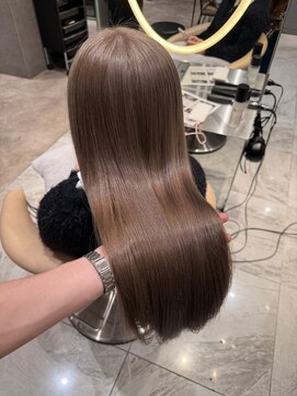 ロンド ジュルード 名古屋(Lond jeloud) ブリーチ１回！柔らかさ引き立つマロンベージュ