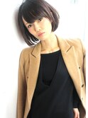 Rumor×スポンテニアスフリンジバング☆ノームコアショートボブ