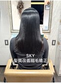 透明感カラー/髪質改善/縮毛矯正/レイヤーカット/ダブルカラー