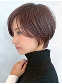 横浜西口大人ショートボブくびれショートヘア切りっぱなしボブ