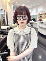 テテ(TETE)&nbsp;ボブ/ショートボブ/ボルドー/チェリーレッド