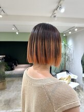 サビィ(Sabby) パラパラブリーチ/ボブ/プレイングカラー/氏川洸希/オレンジ