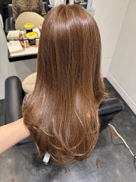 ヘアーサロンデフォーエバールークス(hairsalon de Forever Lux) 白髪ぼかし×キャラメルミルクティー