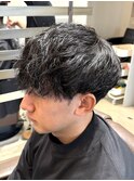 MEN’S HAIR/波巻きツイストスパイラル/リバースセンターパートO