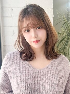 アグ ヘアー ミュール 志木南口店(Agu hair muure) 《Agu hair》韓国風ミルクティーブラウン×numberA.ヘアバター