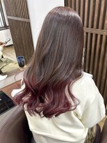 ヘブンリー(heavenly)&nbsp;京都駅グラデーションカラーピンクグラデーションワインレッド