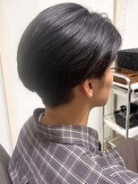 アイウィル(Ai WilL)&nbsp;メンズカット ラウンドマッシュ 韓国風 黒髪ショート 20代